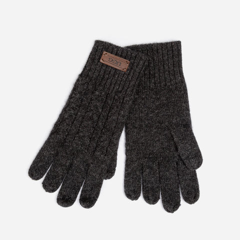 Ugg Cable Knit Pure Cashmere Touch Screen Gloves