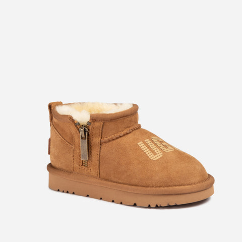 Ugg Kids Zipper Logo Ultra Mini Boots