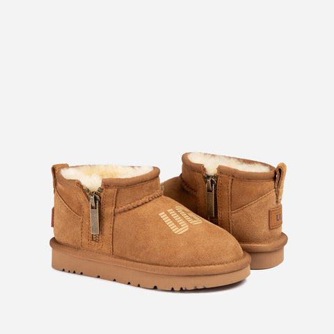 Ugg Kids Zipper Logo Ultra Mini Boots