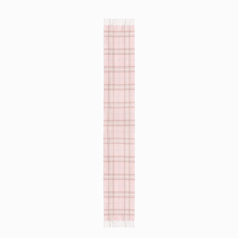 100% Wool Scarf Pink Check