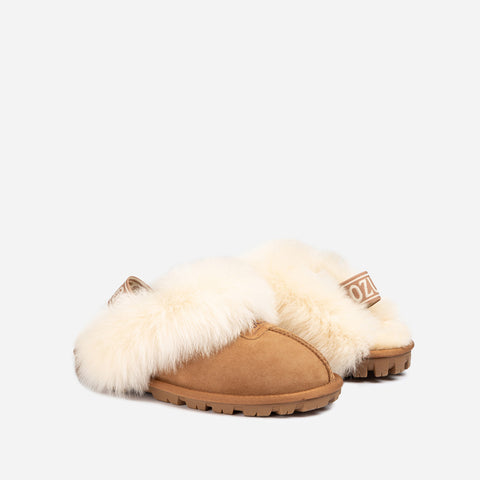 Ugg Coquette Premium Esperanza Sheepskin Slipper (Elastic Backstrap) (Detachable Feature)