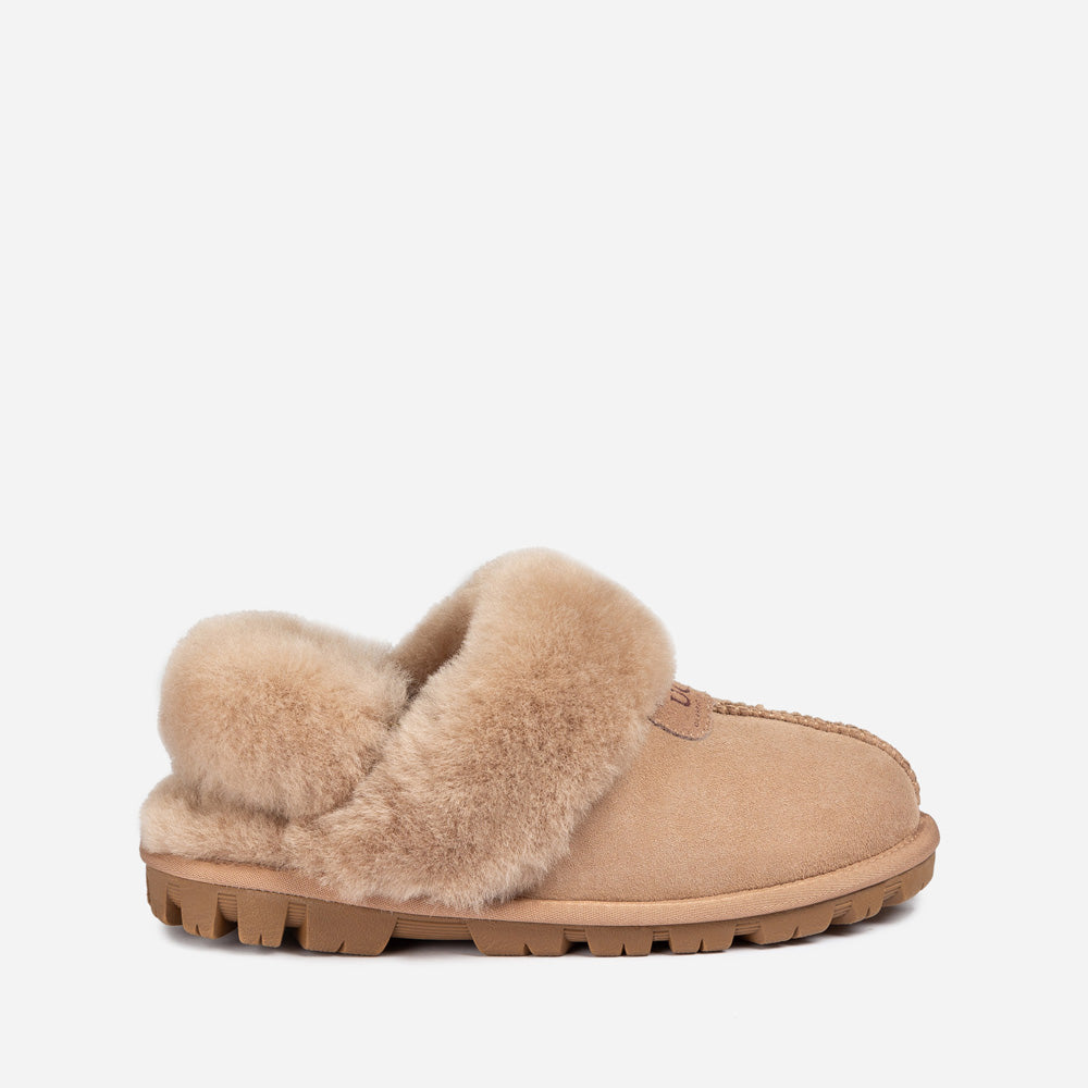 Ugg Coquette Slipper (Elastic Logo & Wool Strap) (Detachable Feature)