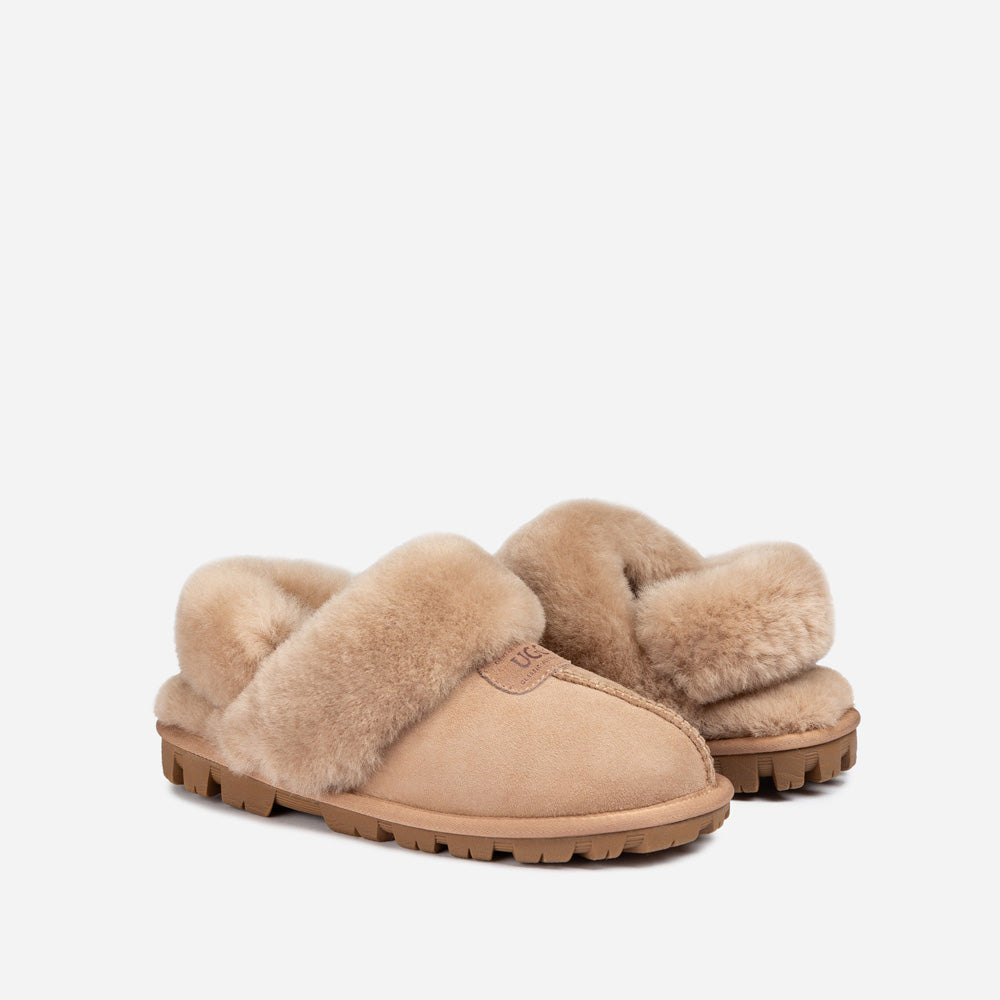 Ugg Coquette Slipper (Elastic Logo & Wool Strap) (Detachable Feature)