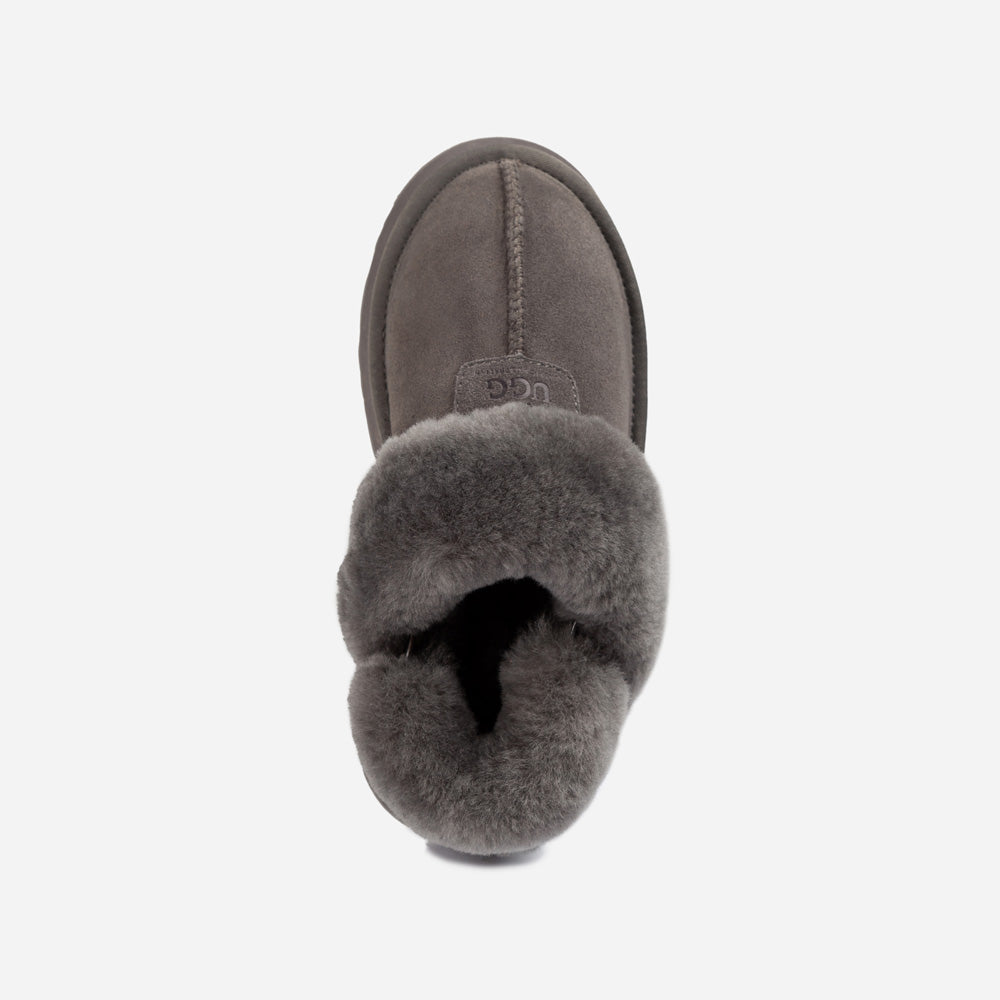 Ugg Coquette Platform Slipper (Elastic Logo & Wool Strap) (Detachable Feature)