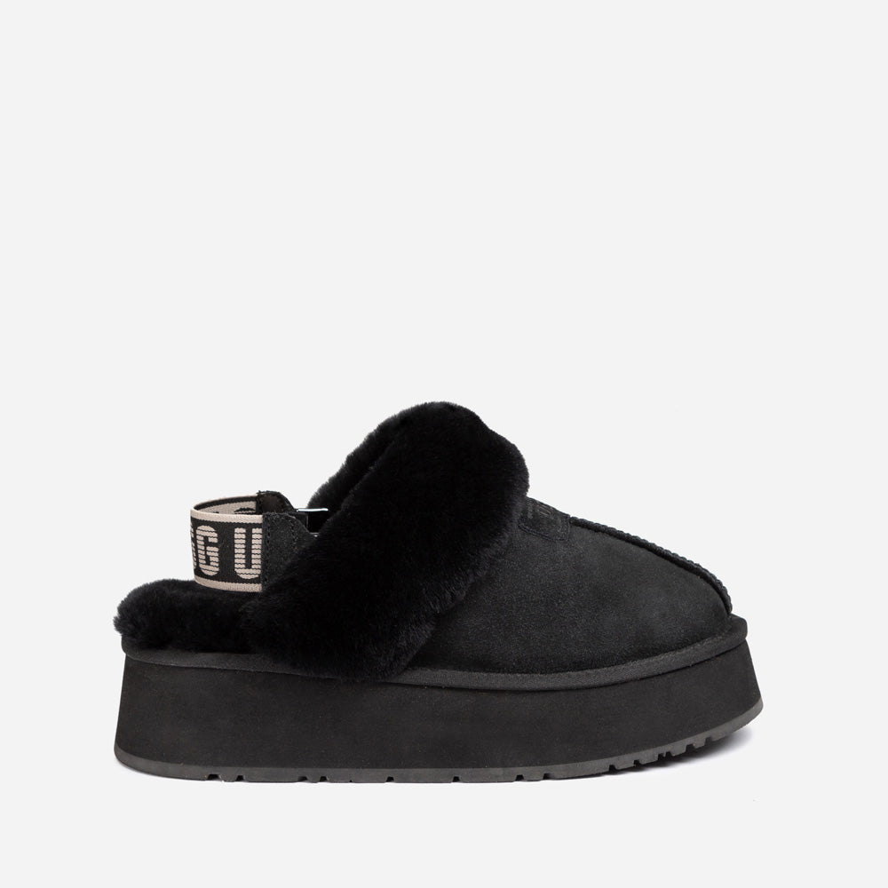 Ugg Coquette Platform Slipper (Elastic Logo & Wool Strap) (Detachable Feature)