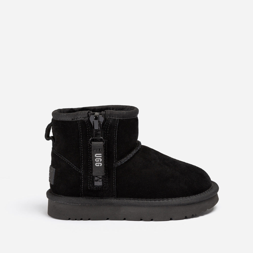 Ugg Kids Mini Zipper Tape Logo Boots