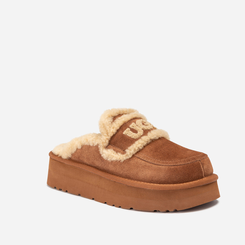 Ugg Violet Shearling Platform Slipper