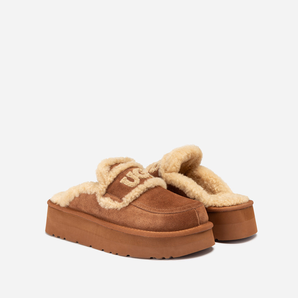 Ugg Violet Shearling Platform Slipper