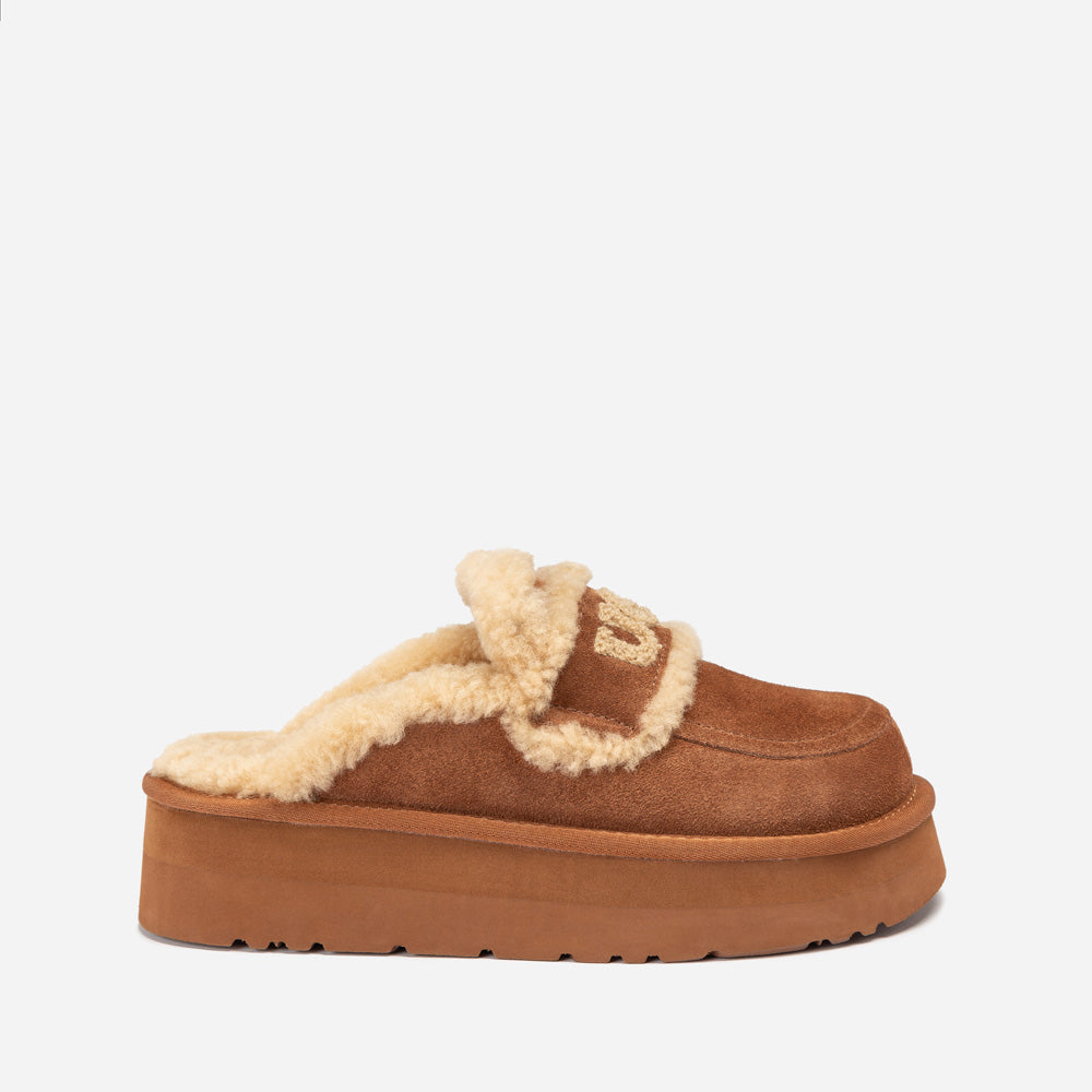 Ugg Violet Shearling Platform Slipper