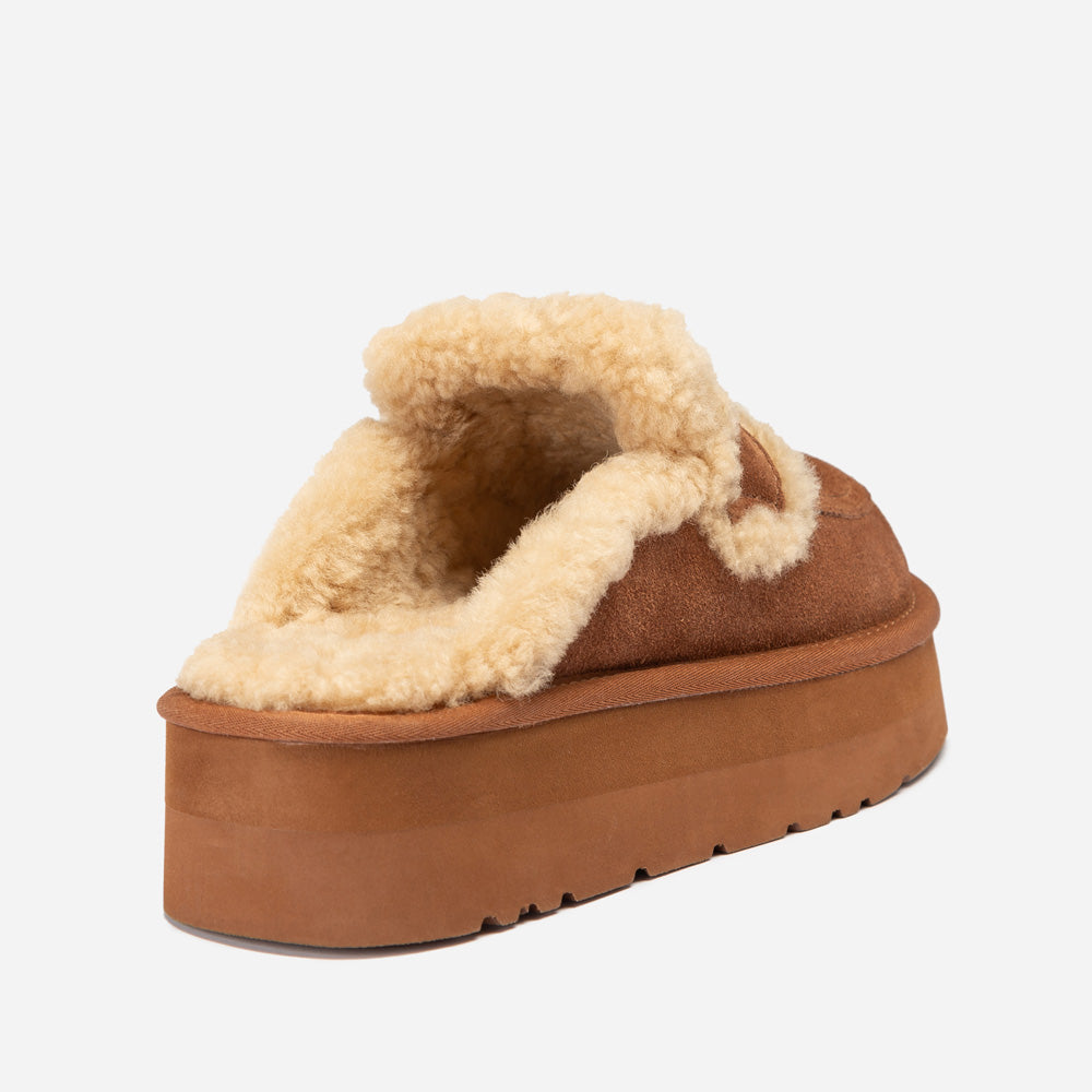 Ugg Violet Shearling Platform Slipper