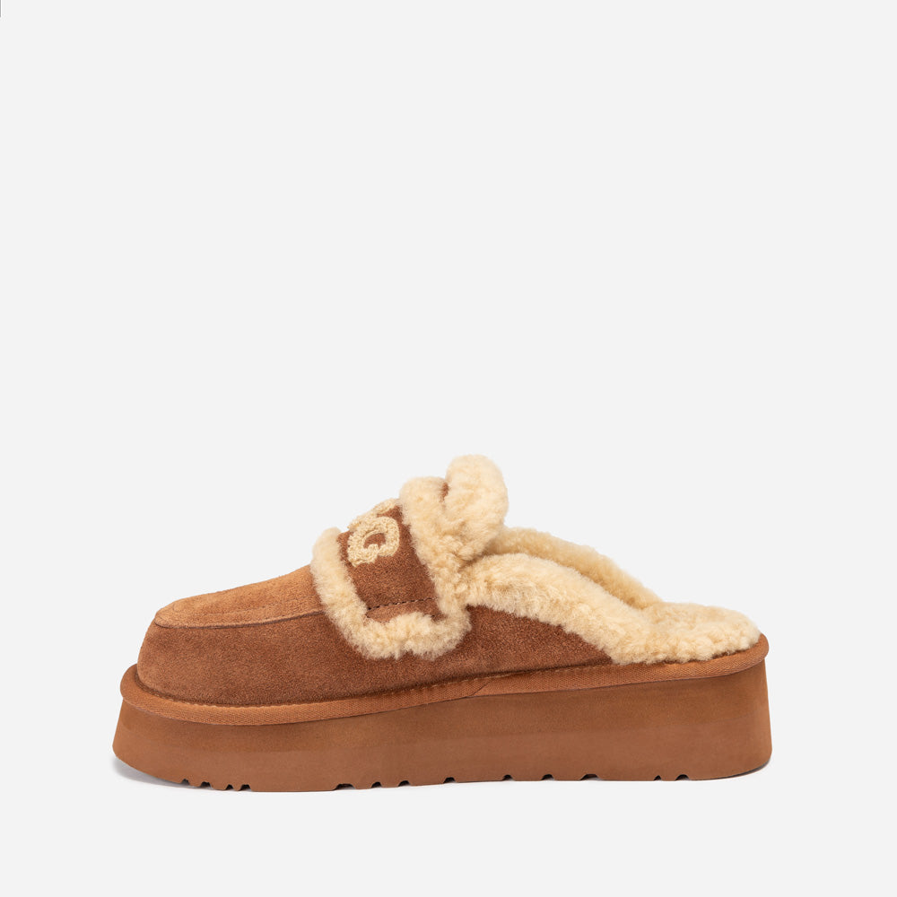 Ugg Violet Shearling Platform Slipper