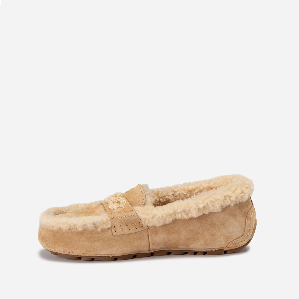 Violet Shearling Moccasin