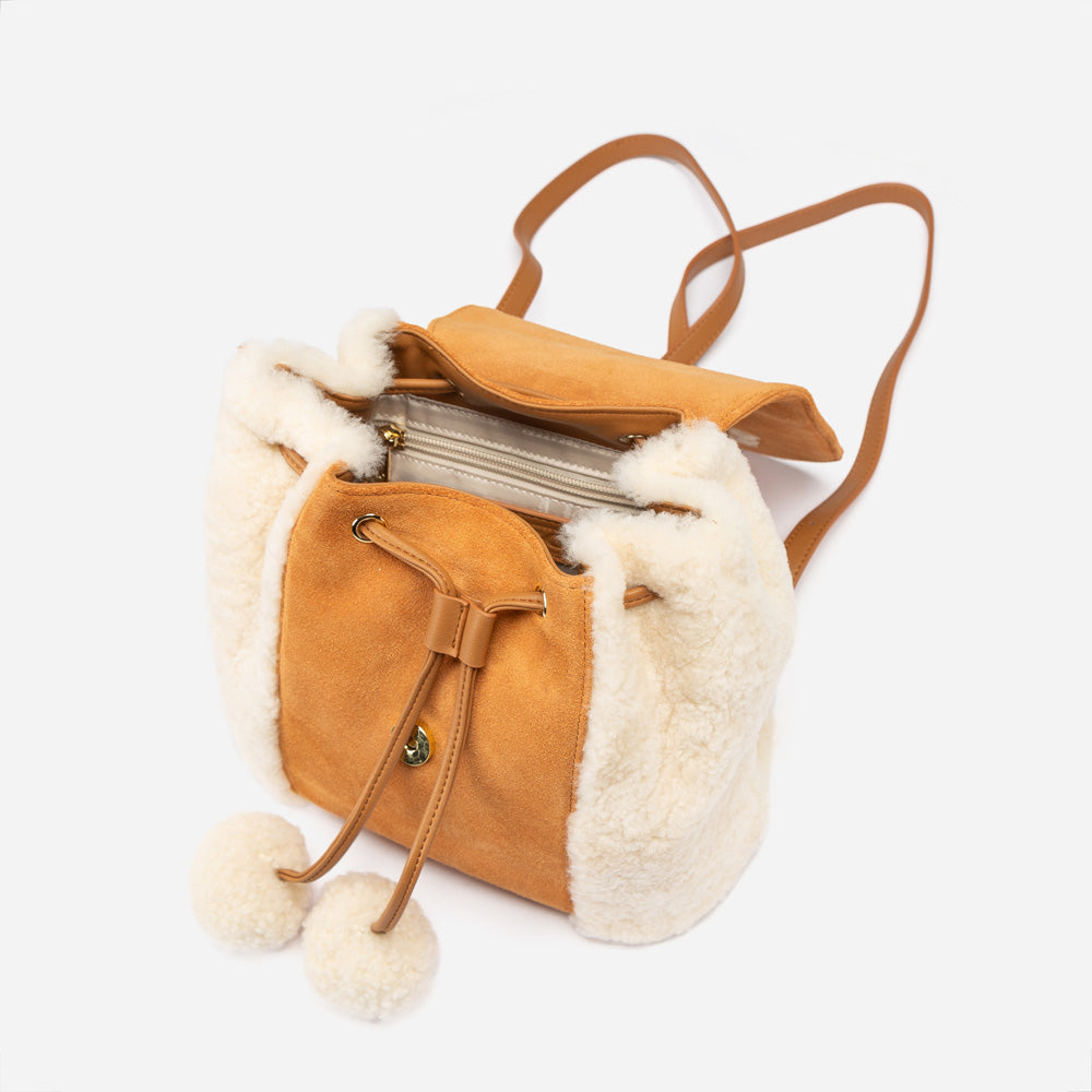 Ugg Pompom Fluffy Backpack