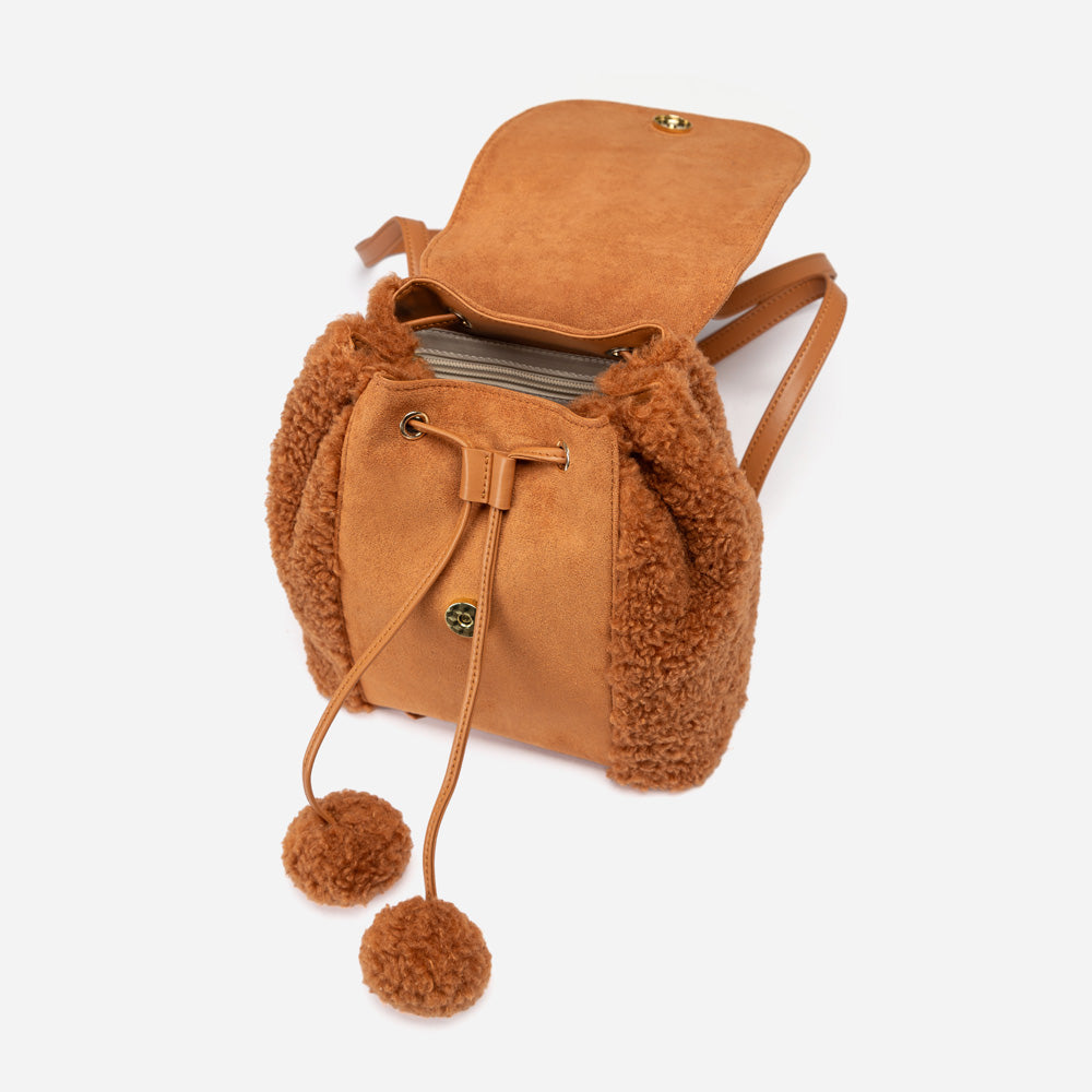 Ugg Pompom Fluffy Backpack